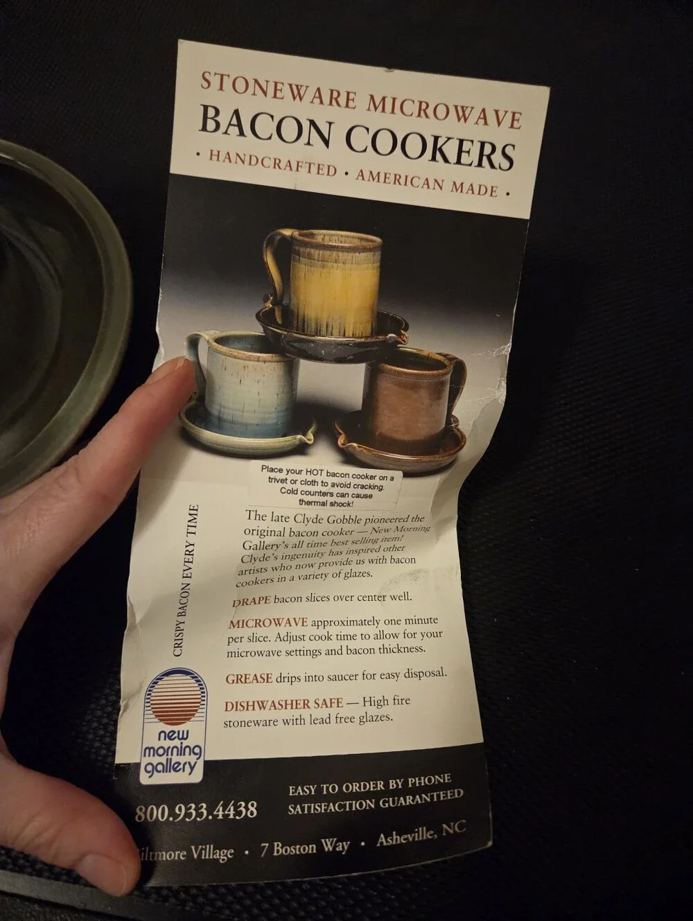 New Morning Gallery Bacon Cooker Ceramic